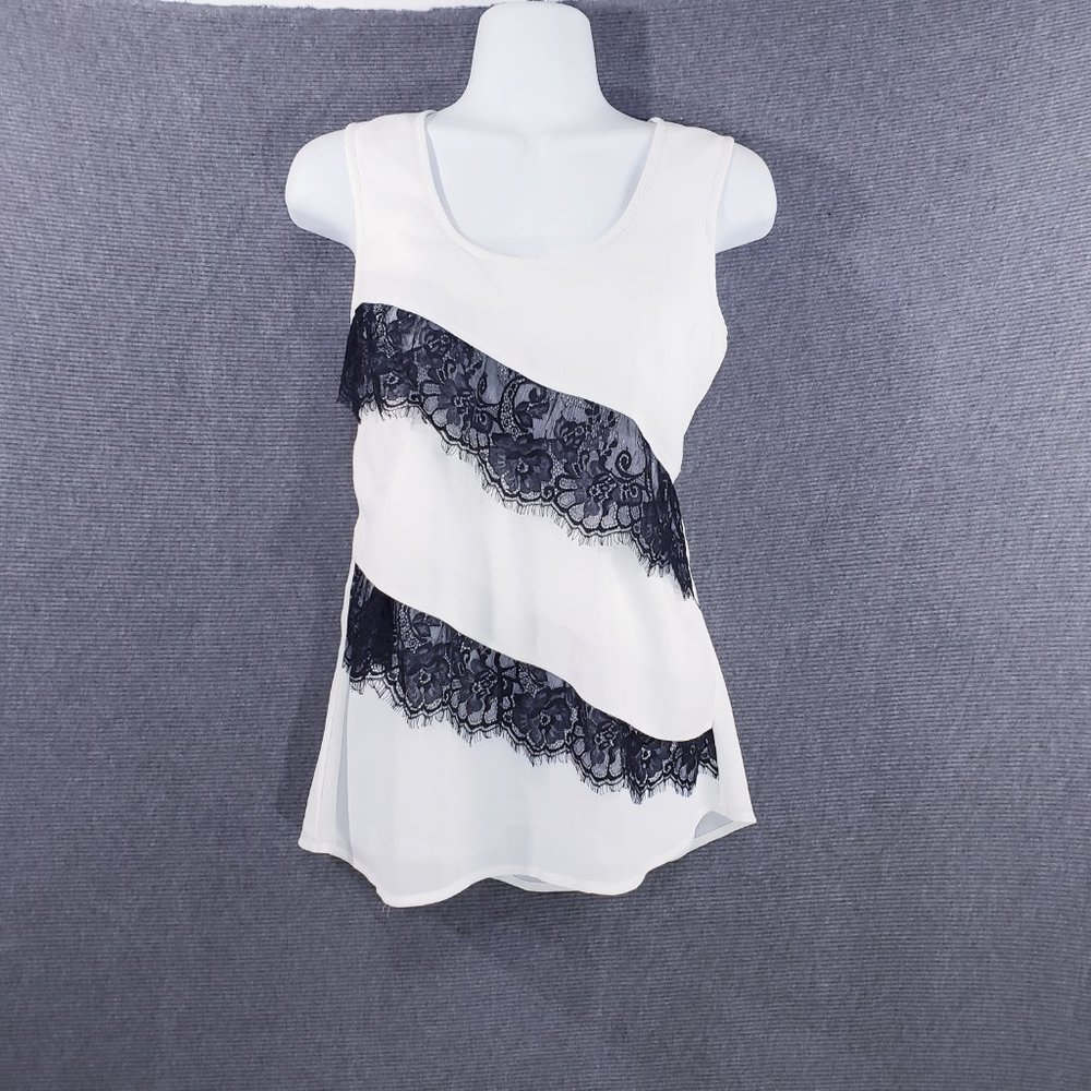 Tommy Hilfiger Womens Top Sleeveless Tank Tiered R‎ - Picture 4 of 6